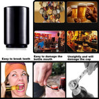 Stainless Steel Automatic Push & Pull Bottle Opener