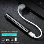 Mini Cylinder Smart LCD USB Lighter