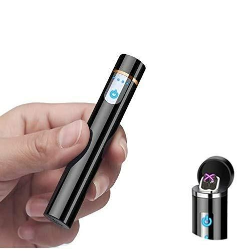 Mini Cylinder Smart LCD USB Lighter