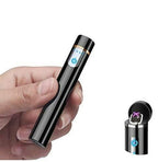 Mini Cylinder Smart LCD USB Lighter