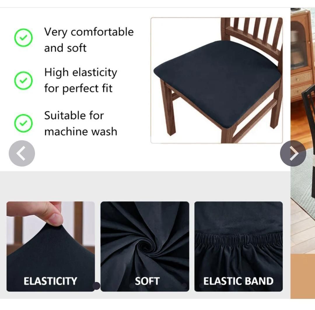 Chair Seat Covers Pack of 4