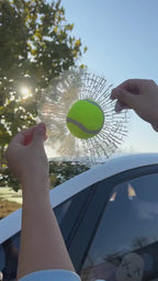 3D Broken Glass Football Car Sticker